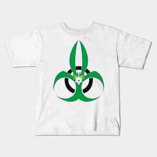 Green BunnyHazard Kids T-Shirt